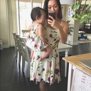 Mommy and me matching dress set